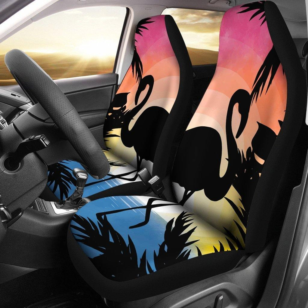 Flamingo Pink Scene Universal Fit Car Seat Covers