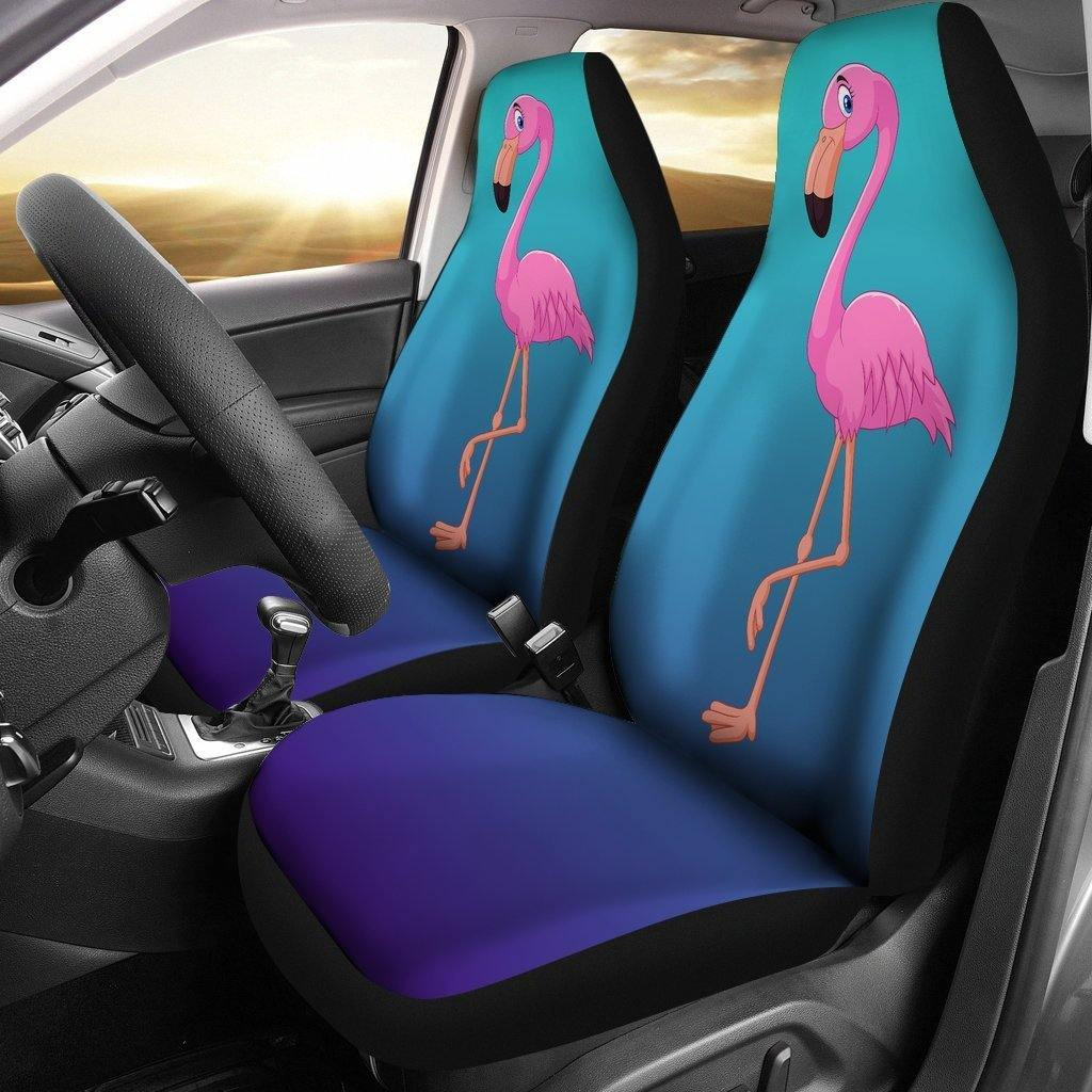 Flamingo Pink Scene Universal Fit Car Seat Covers