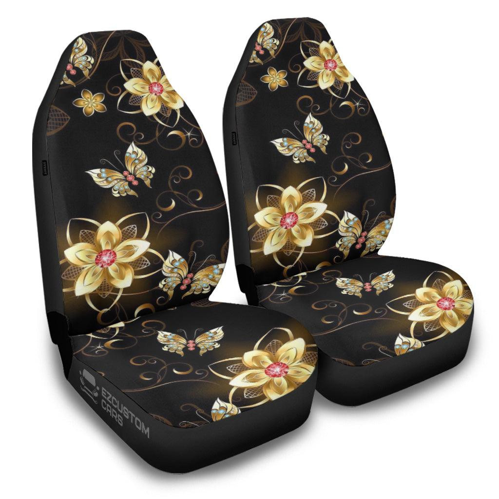 Flower Butterfly Car Seat Covers Custom Butterfly Car Accessories