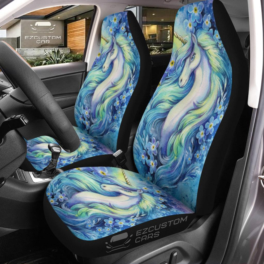Flying Unicorn Car Seat Covers Custom Unicorn Car Accessories