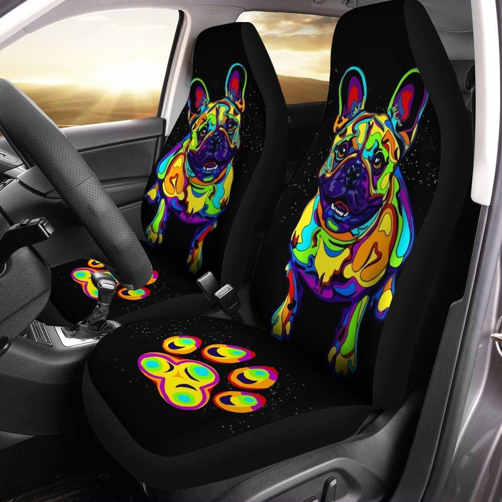 Poodle Abstract Custom Car Seat Covers