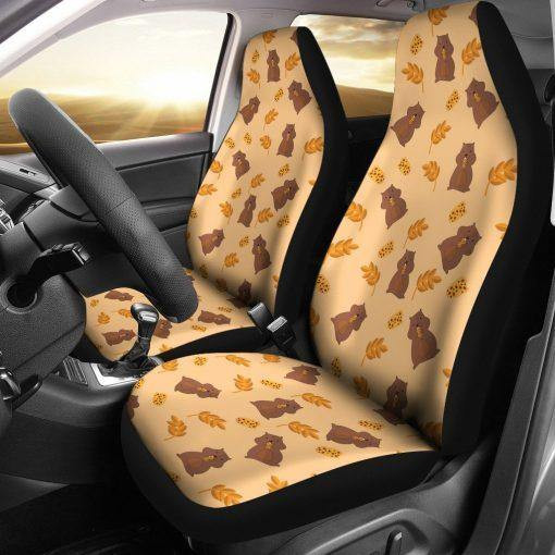 Funny Hamster Pattern Custom Car Seat Covers