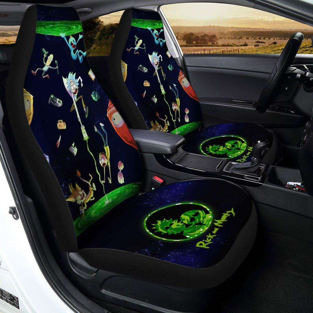 Funny Rick and Morty Car Seat Covers