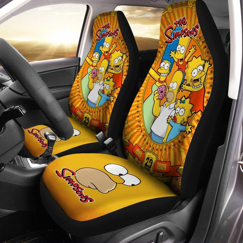 The Simpson Funny Family Car Seat Covers