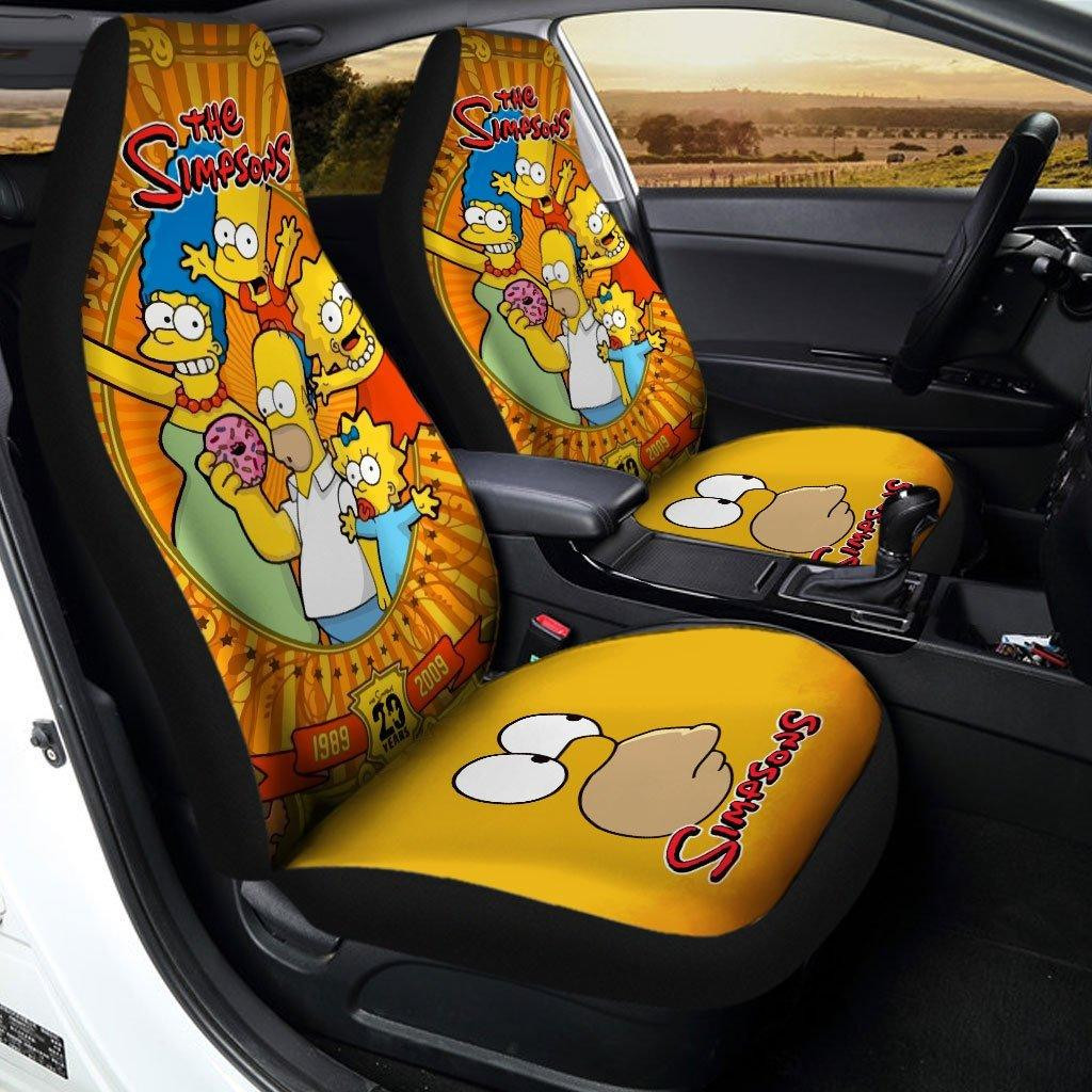 Funny The Simpson Family Car Seat Covers