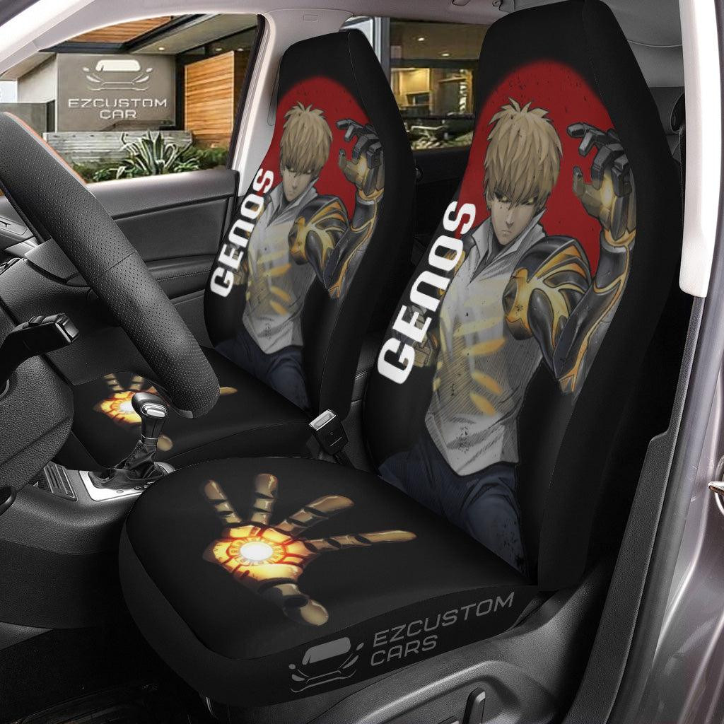 Genos Seat Belt Covers Custom Anime One Punch Man Car Accessories