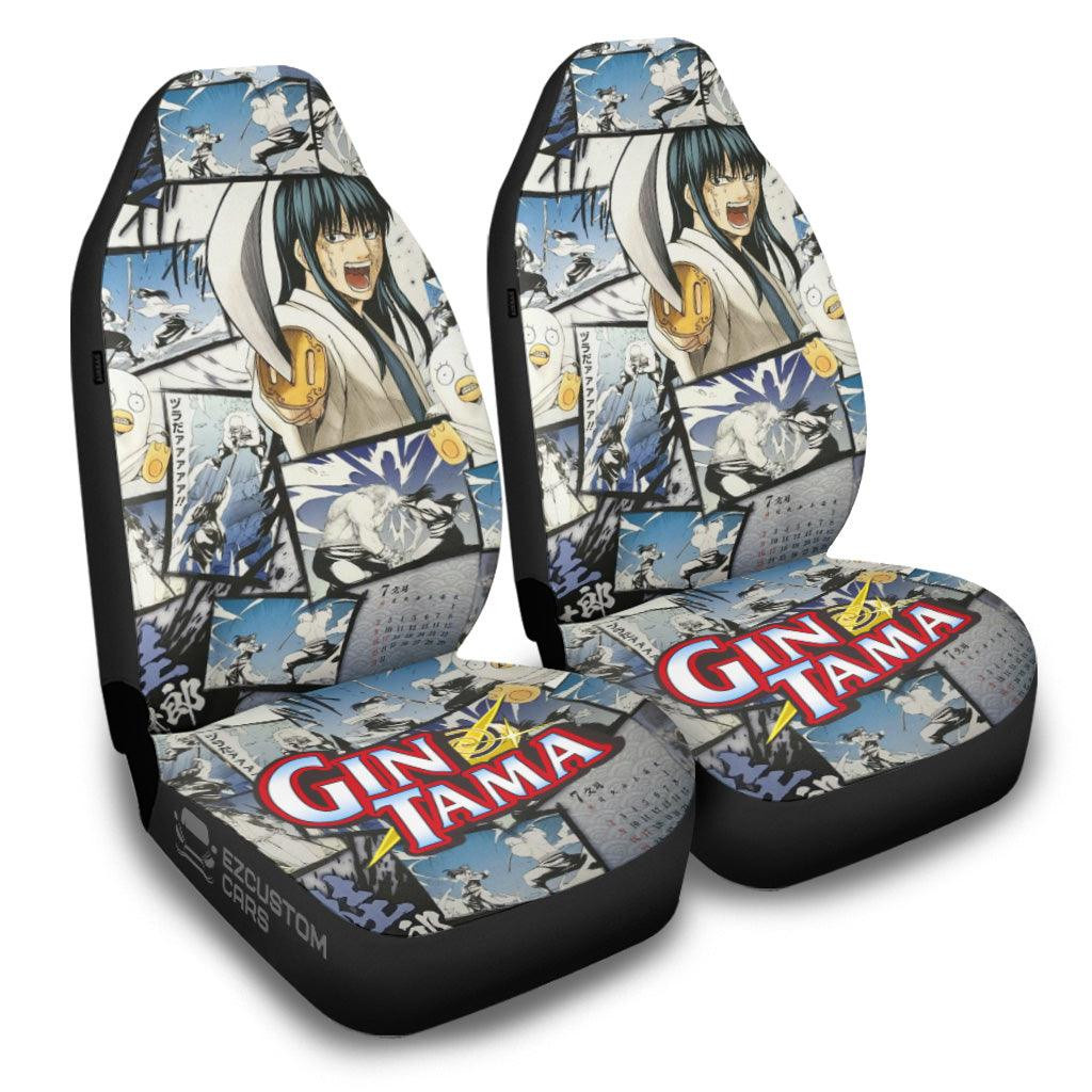 Gintama Katsura Kotarou Car Seat Covers Mixed Manga Style