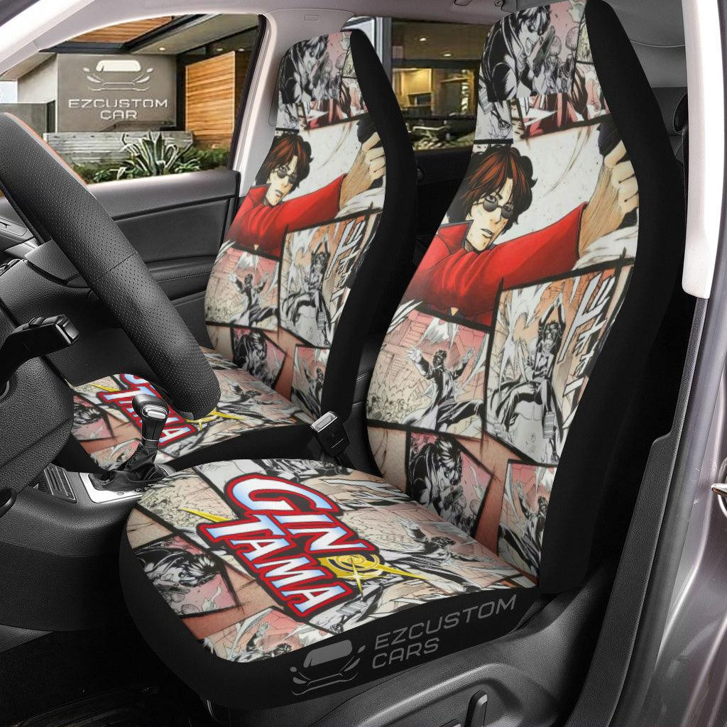 Gintama Sakamoto Tatsuma Seat Belt Covers Anime Car Accessories Mixed Manga Style