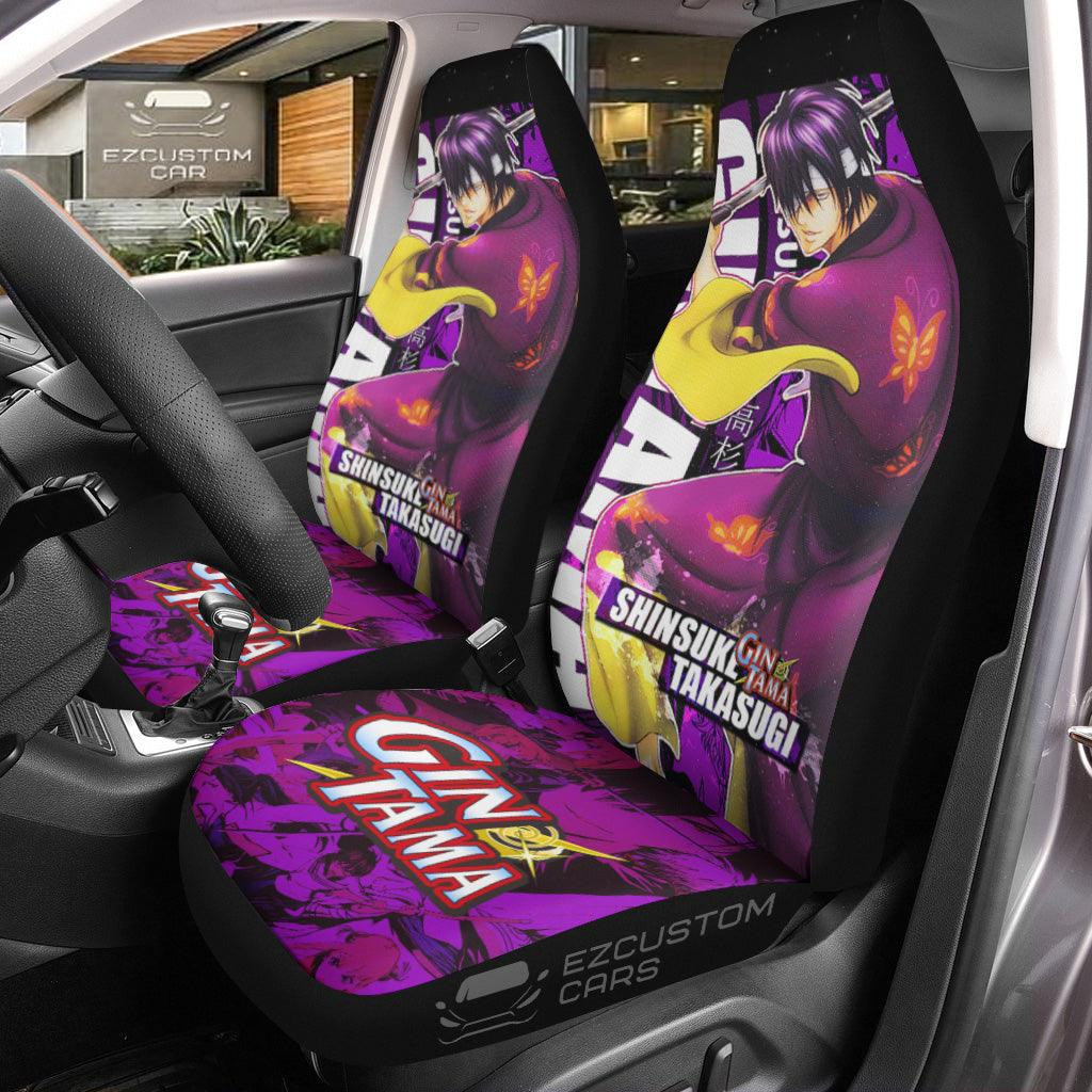 Gintama Takasugi Shinsuke Seat Belt Covers Anime Car Accessories