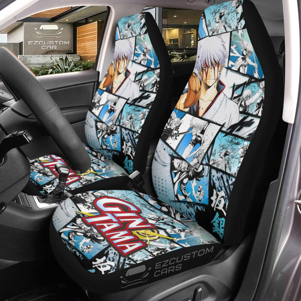 Hijikata Toushirou Gintama Car Seat Covers Mixed Manga Style