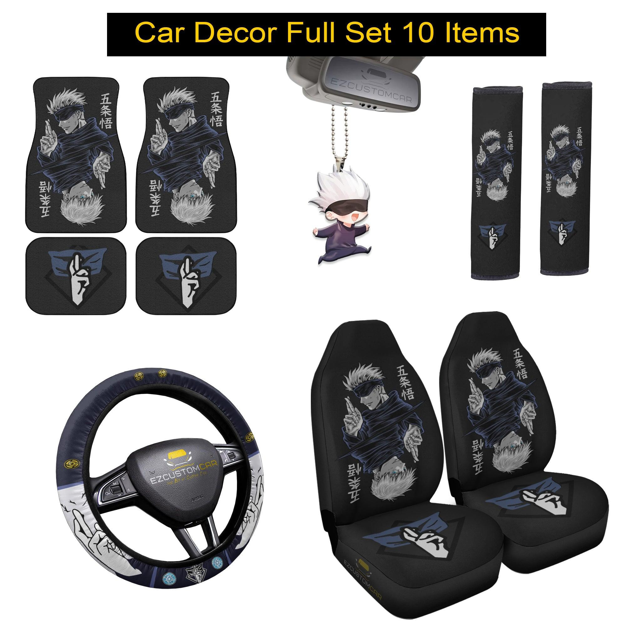 Satoru Gojo Jujutsu Kaisen Car Mats x Seat Covers