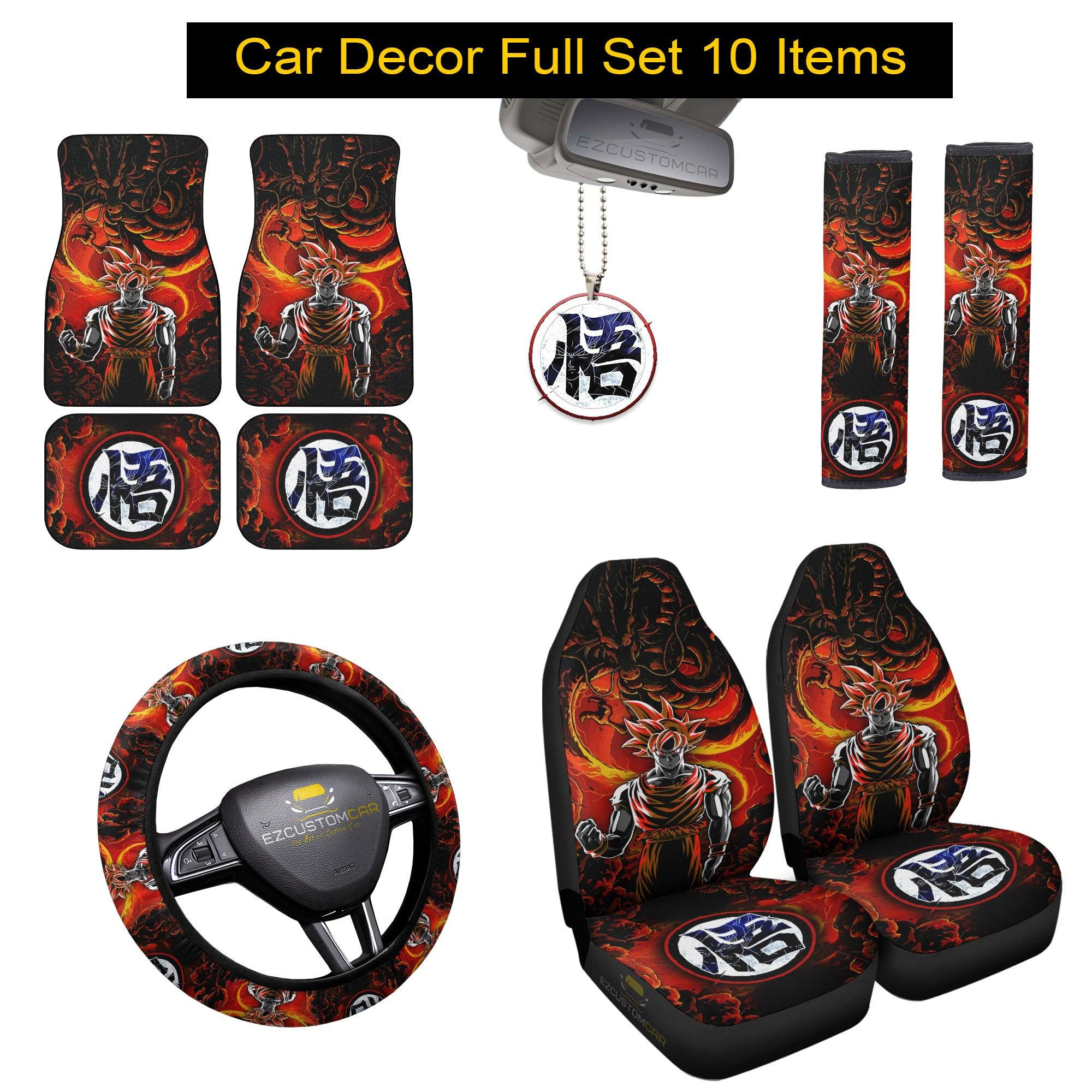 Goku and Shenron Car Mats x Seat Covers