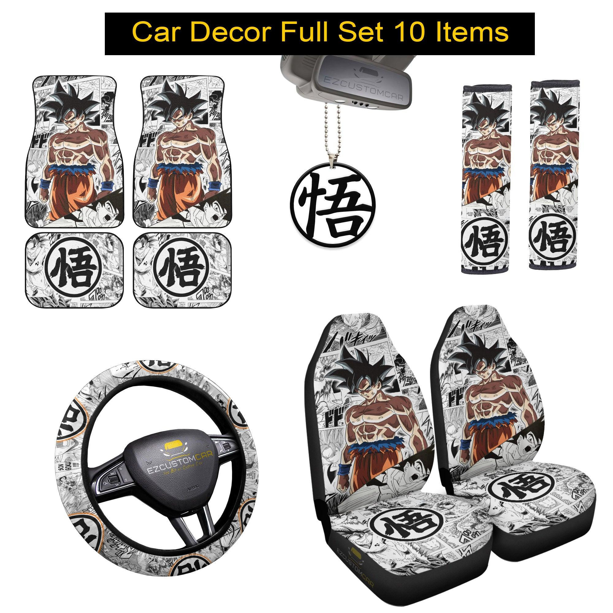 Goku Black x Goku Blue Car Mats x Seat Covers