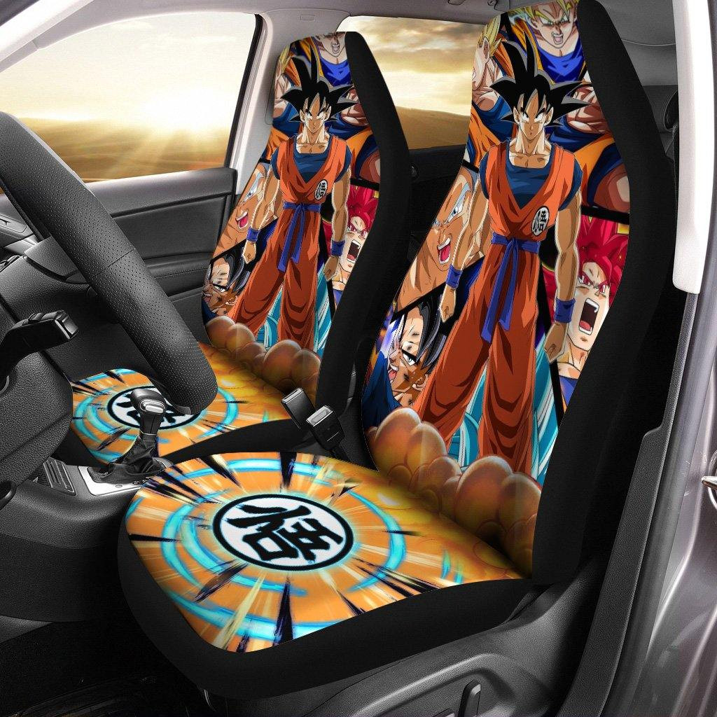 Goku Car Seat Covers Dragon Ball Z Car Accessories Anime Car Decor