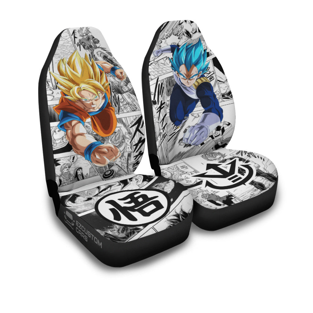 Goku, Vegeta Car Seat Covers Custom for Dragon Ball Anime Car Decor