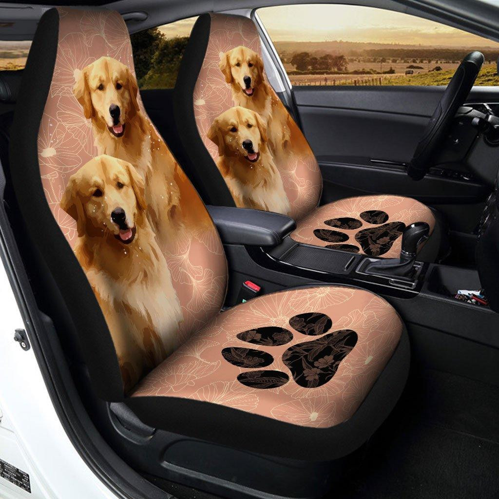 Golden Retriever Dog Custom Car Seat Covers