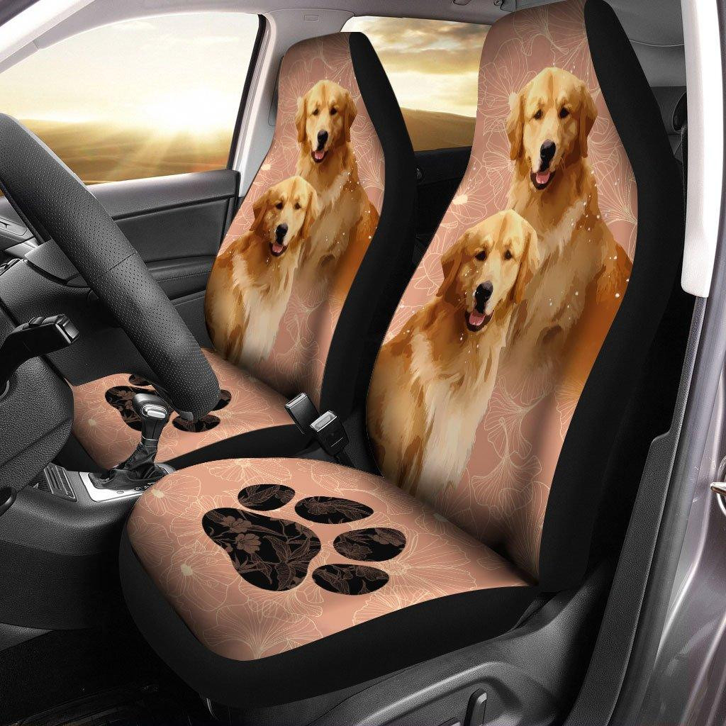 Golden Retriever Dog Custom Car Seat Covers