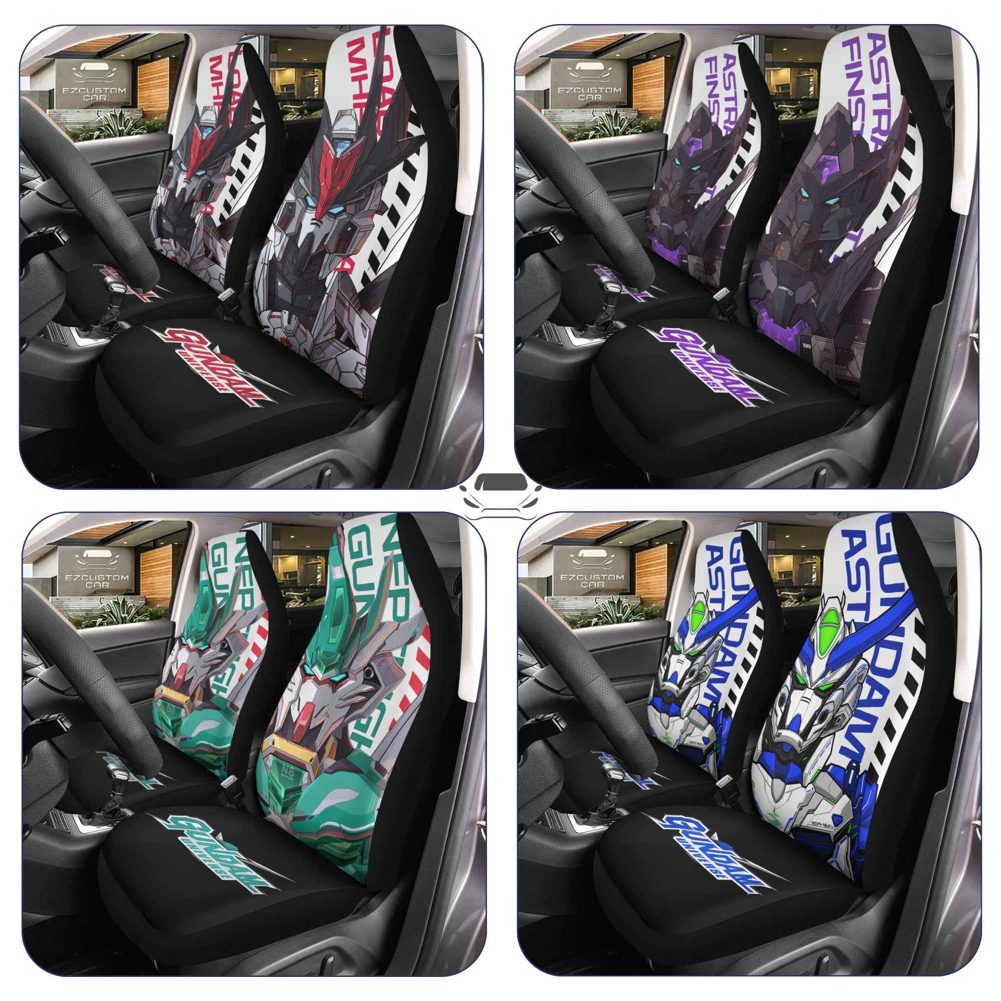 Gundam Mobile Suite Car Seat Covers
