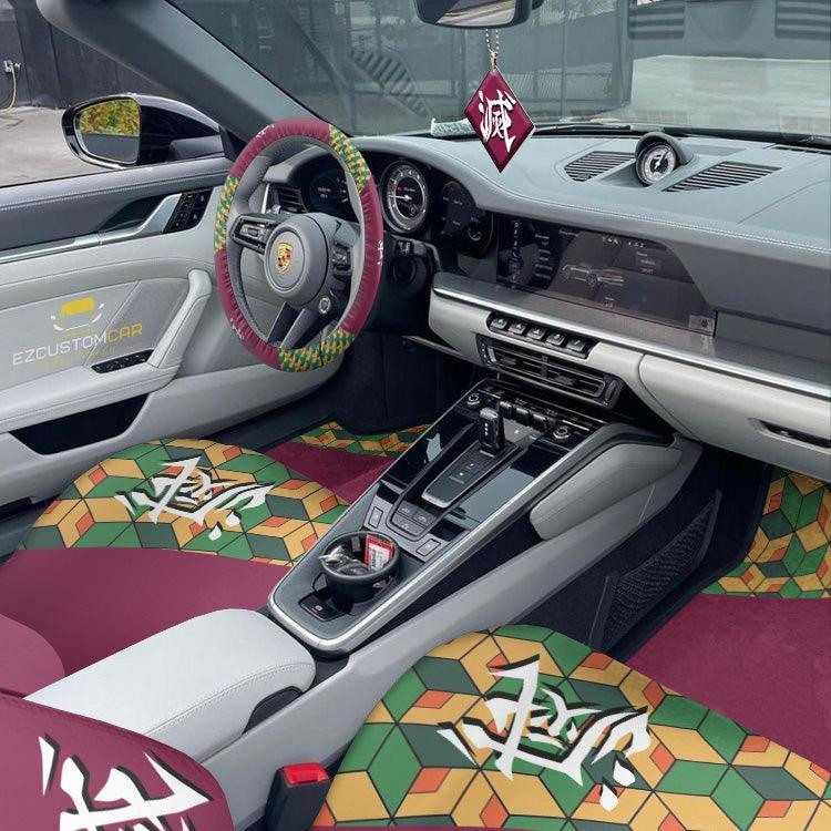 Gyuu Tomioka Demon Slayer Car Mats x Seat Covers Set