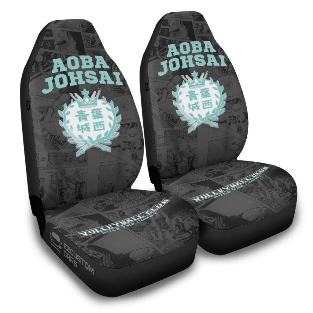 Haikyuu Anime Car Seat Covers Aoba Johsai Symbol