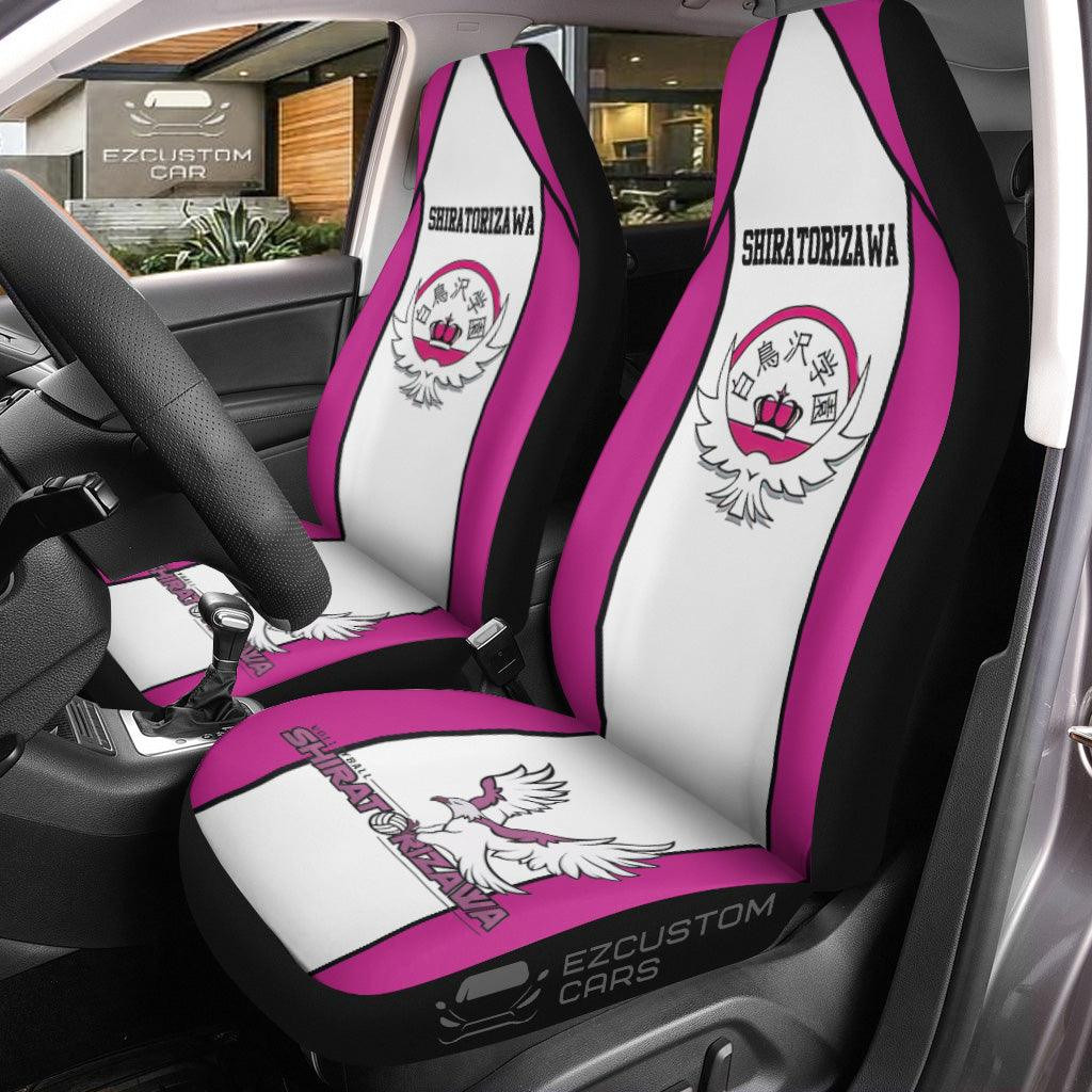 Haikyuu Anime Car Seat Covers Shiratorizawa Symbol