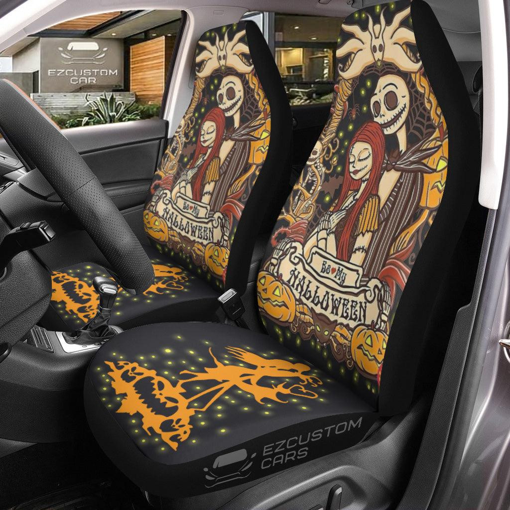 Halloween Car Seat Covers Decor Halloween Jack Sally Pattern