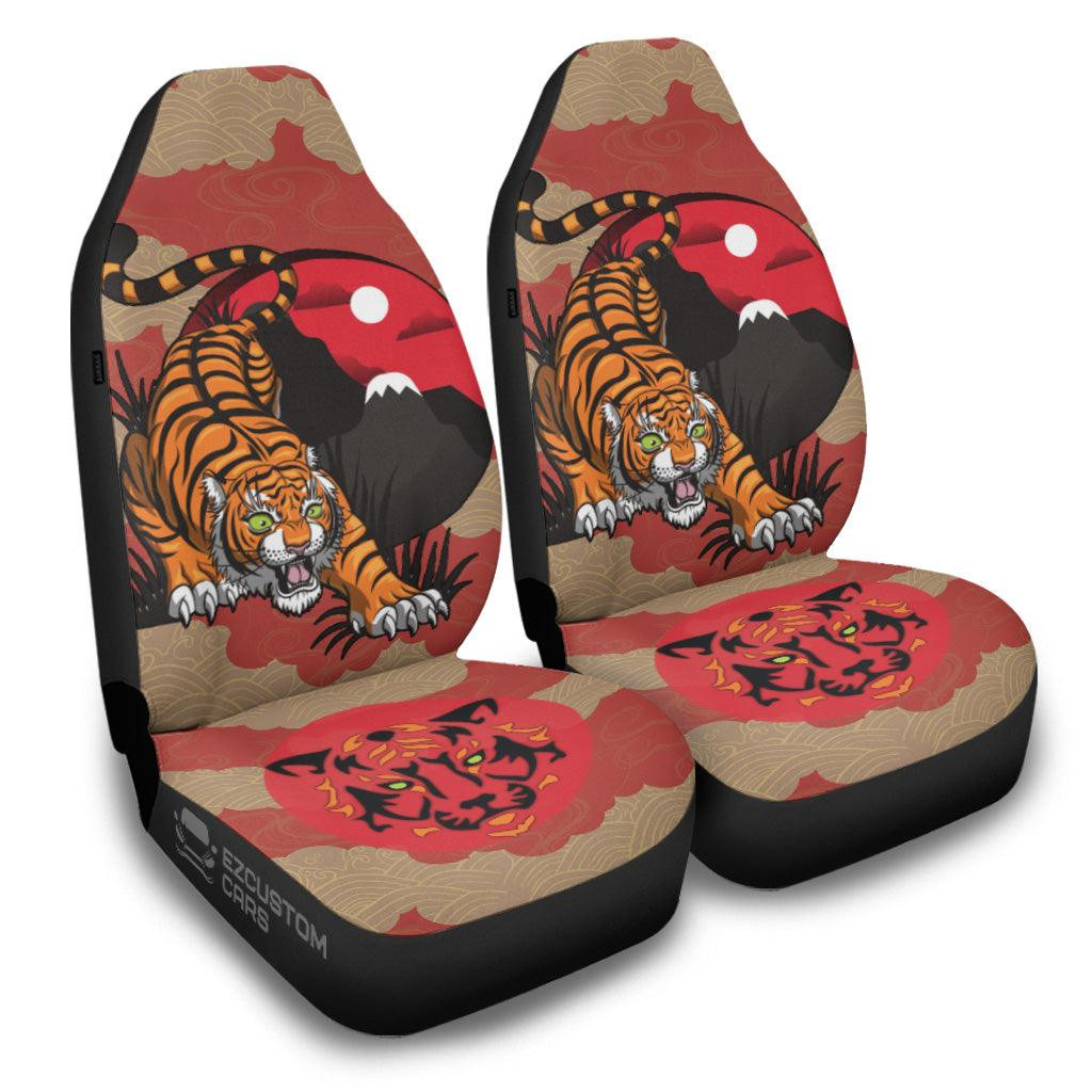 Hidden Tiger Car Seat Covers Custom Tiger Car Accessories