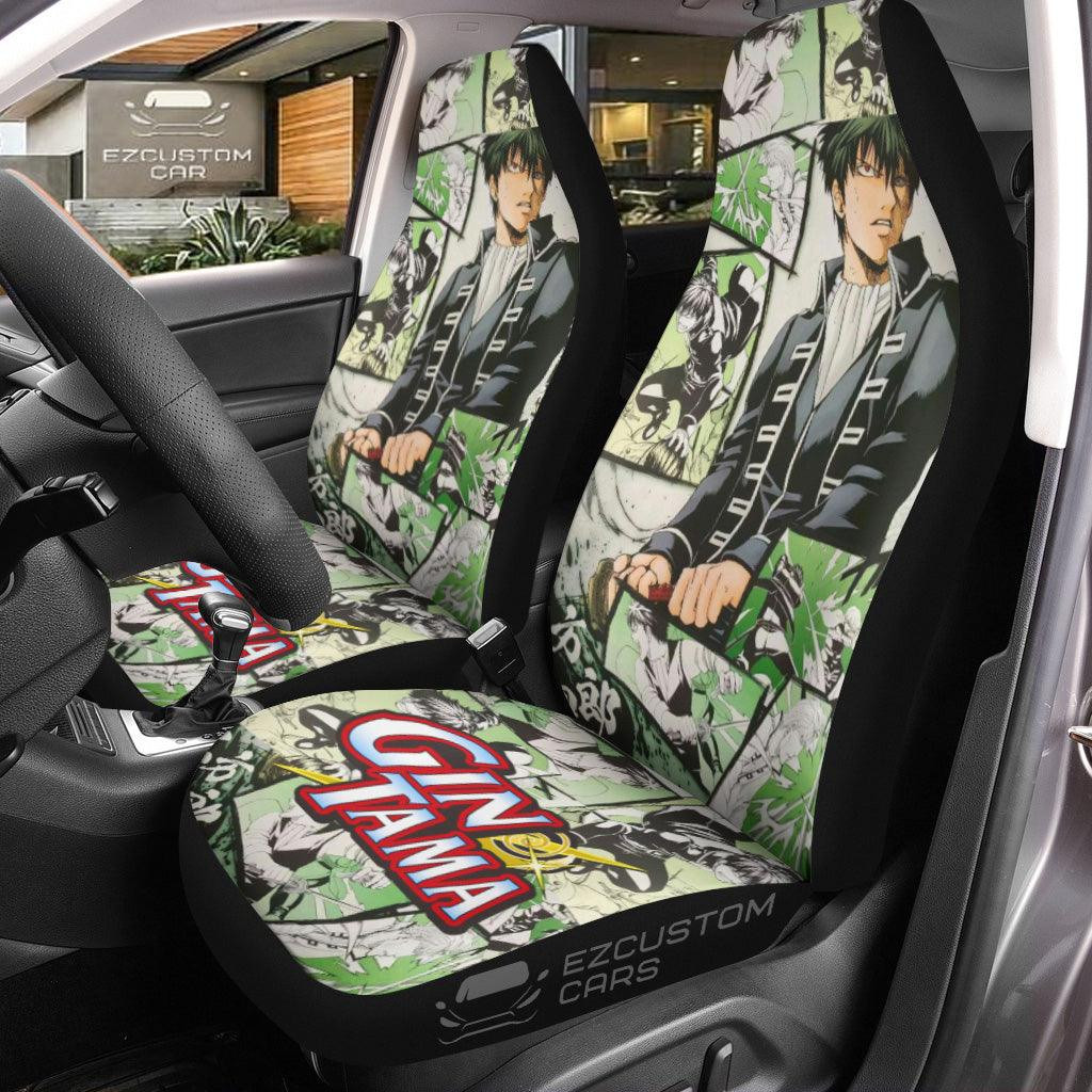 Hijikata Toushirou Gintama Car Seat Covers Mixed Manga Style
