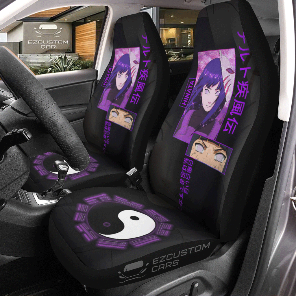 Hinata Hyuga Car Seat Covers Anime Naruto