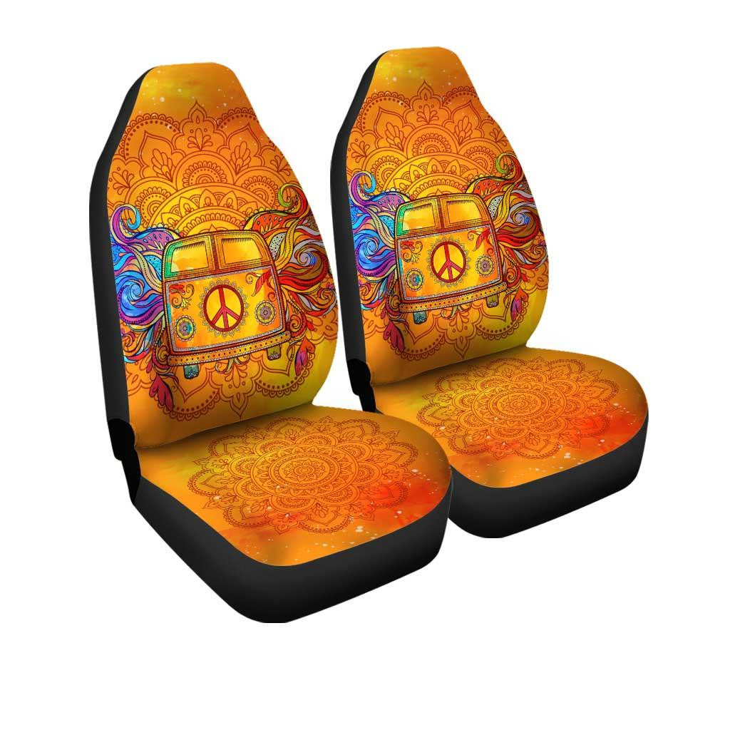 Hippie Peace Sign Car Seat Covers