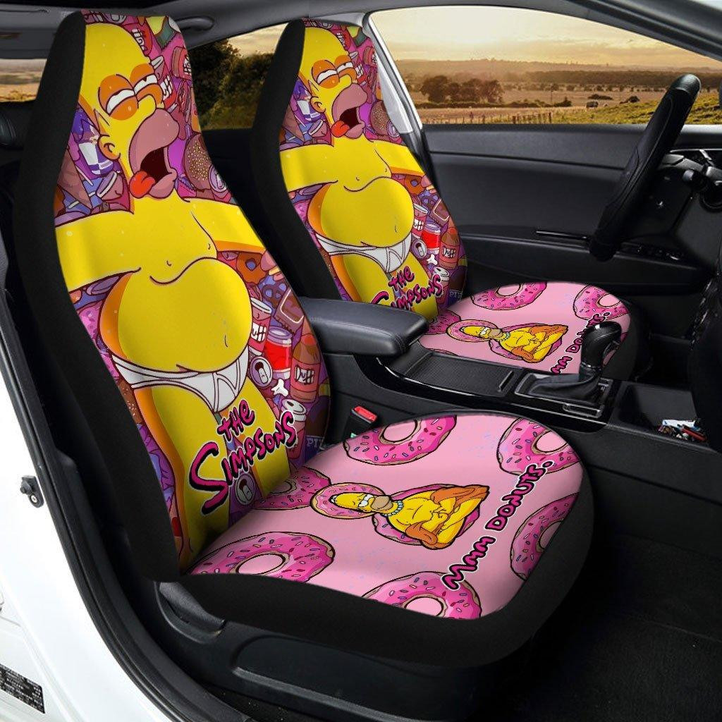 Homer The Simpson Donut Car Seat Covers