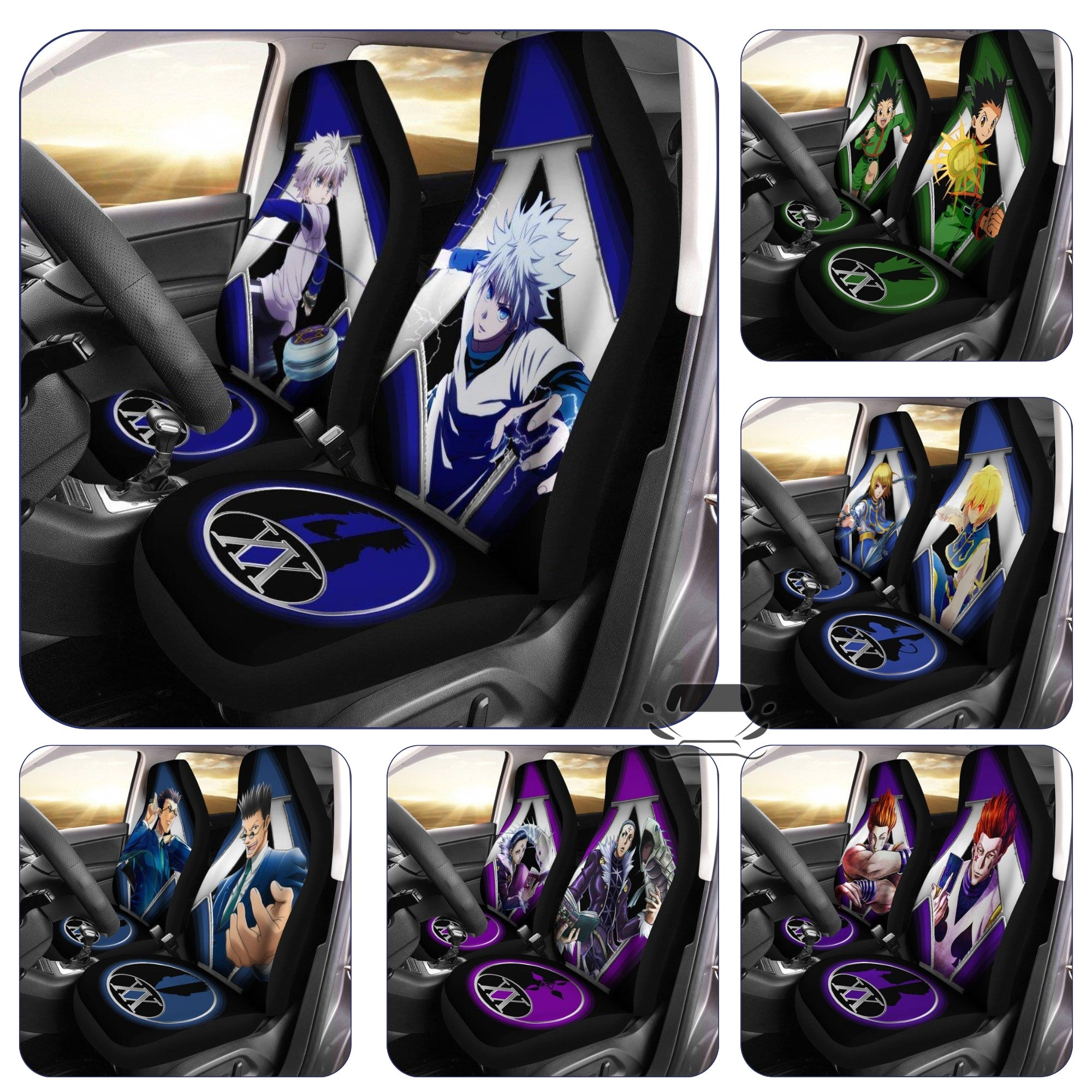 HxH Car Seat Covers Custom Favorite Main Character