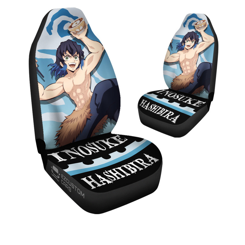 Inosuke Hashibira Car Seat Covers Custom for Demon Slayer Anime Car Decor