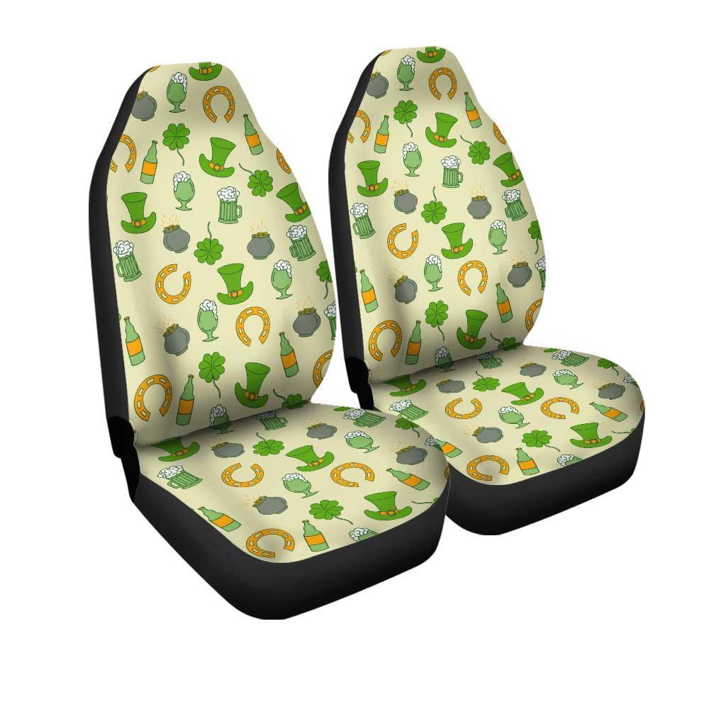 Scratch Marble Print Universal Fit Car Seat Covers Set Of 2