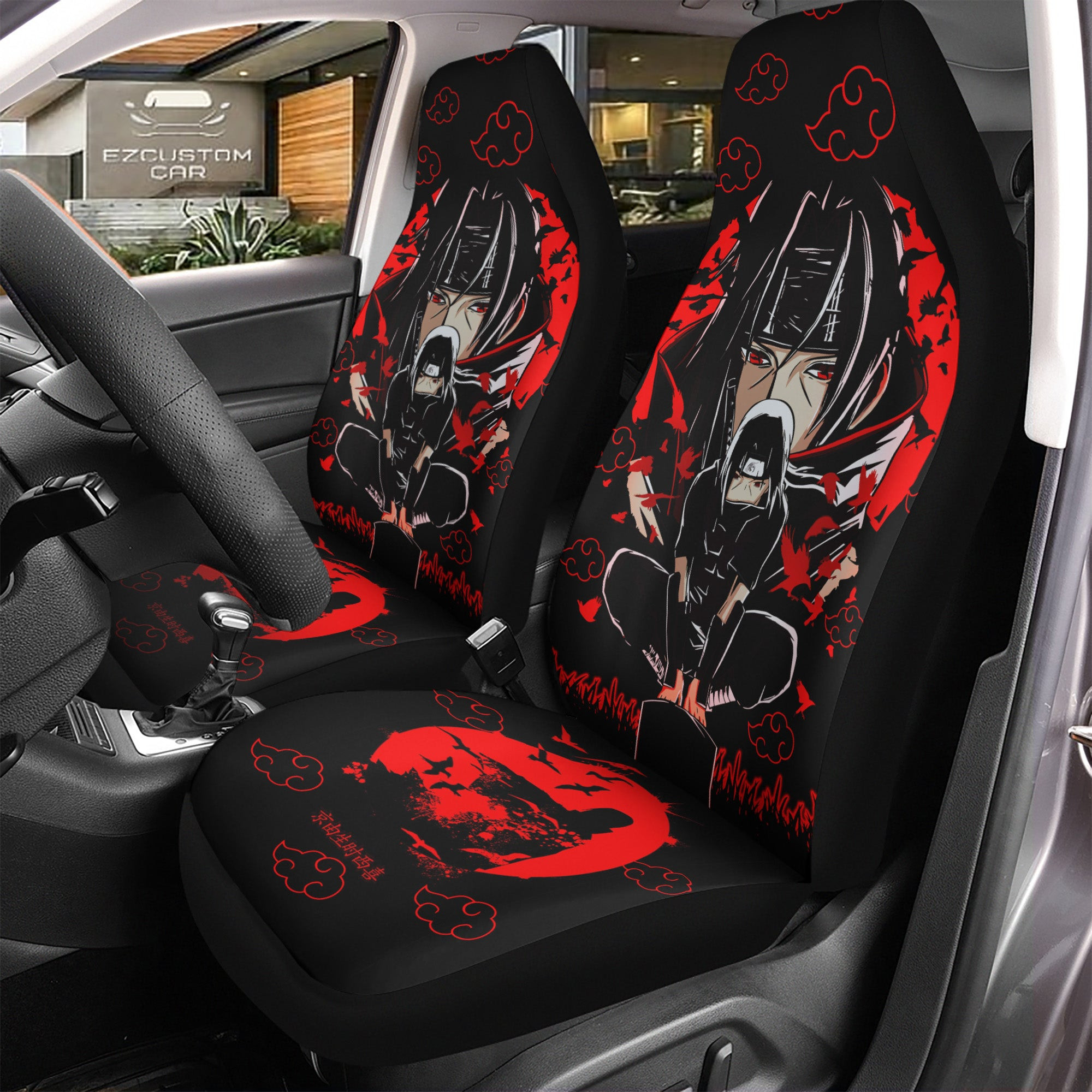 Naruto Itachi Car Seat Covers – Personalized Anime Car Decor Gift