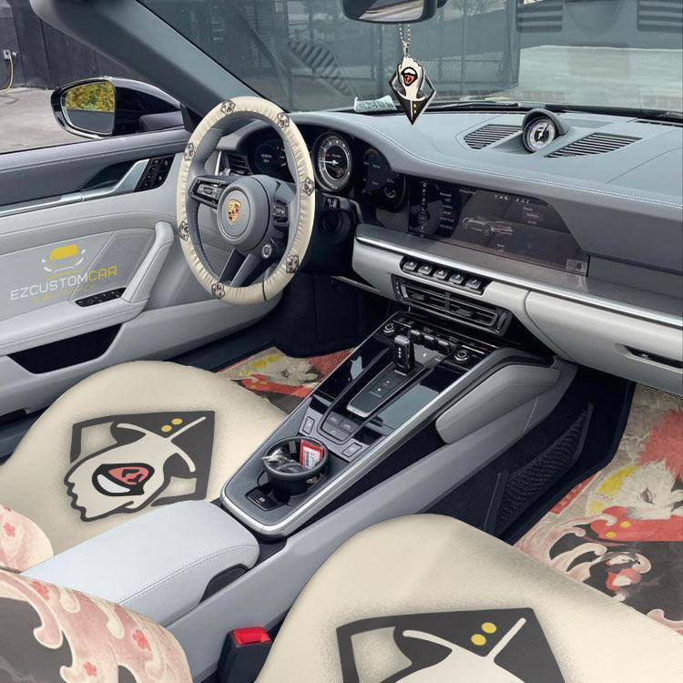 Itadori Jujutsu Kaisen Car Mats x Seat Covers Set