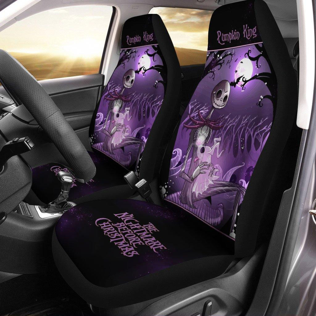 Jack & Zero Nightmare Before Christmas Cartoon Car Seat Covers