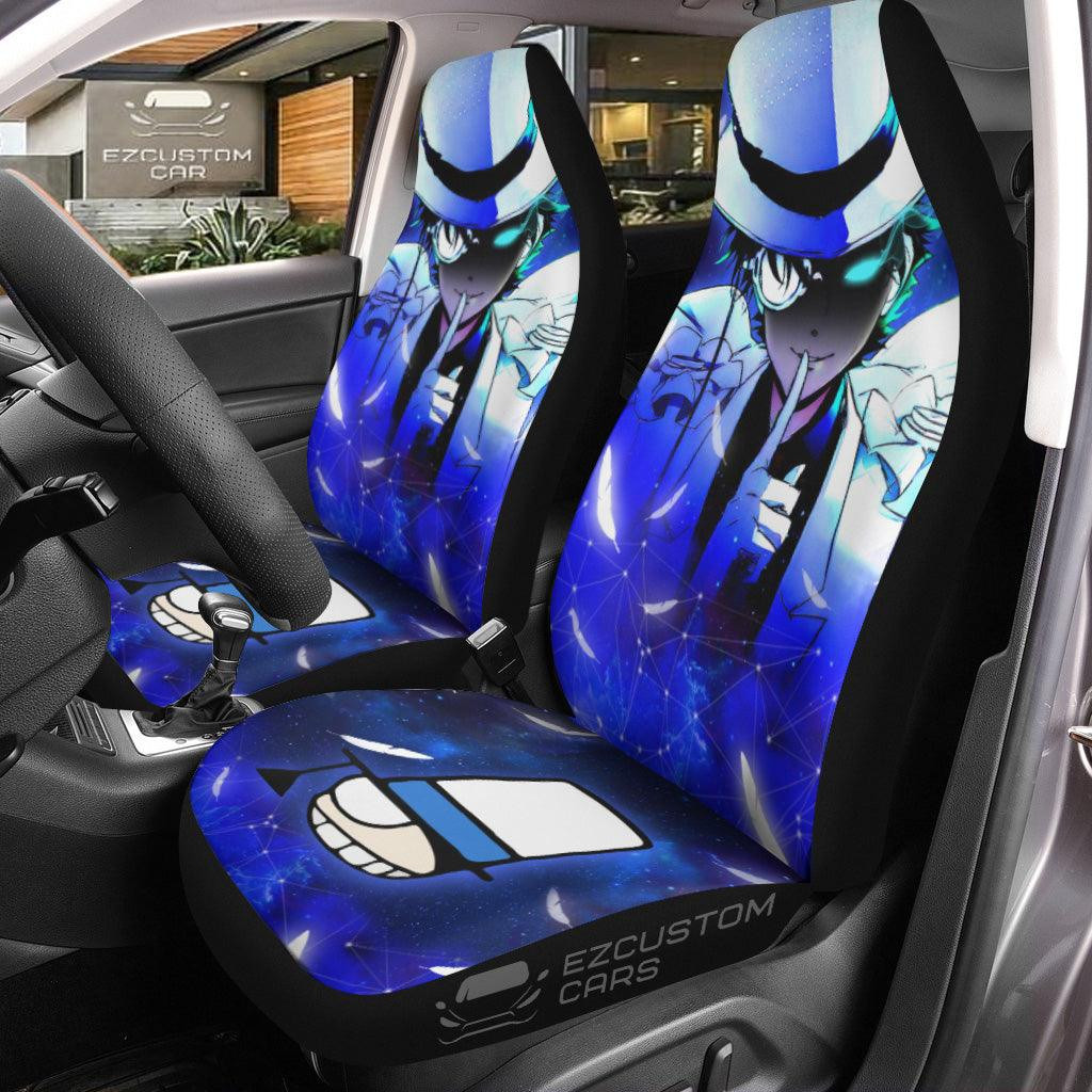 Kaitou Kid Car Seat Covers Custom Anime Detective Conan Car Accessories