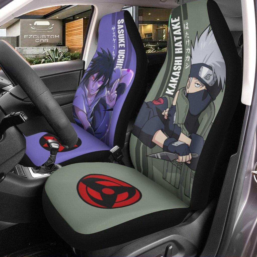 Kakashi and Sasuke Naruto Car Seat Covers