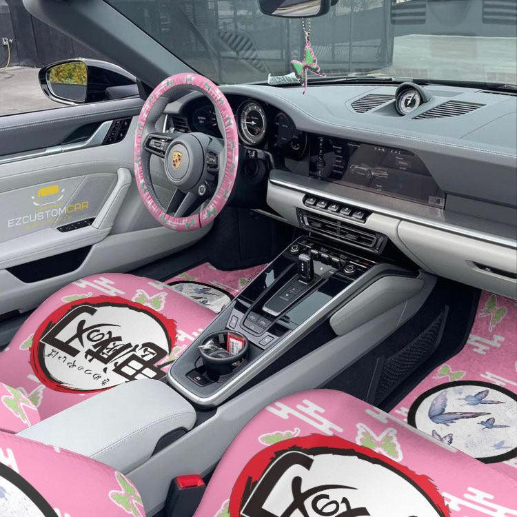 Kanao Tsuyuri Demon Slayer Car Mats x Seat Covers Set