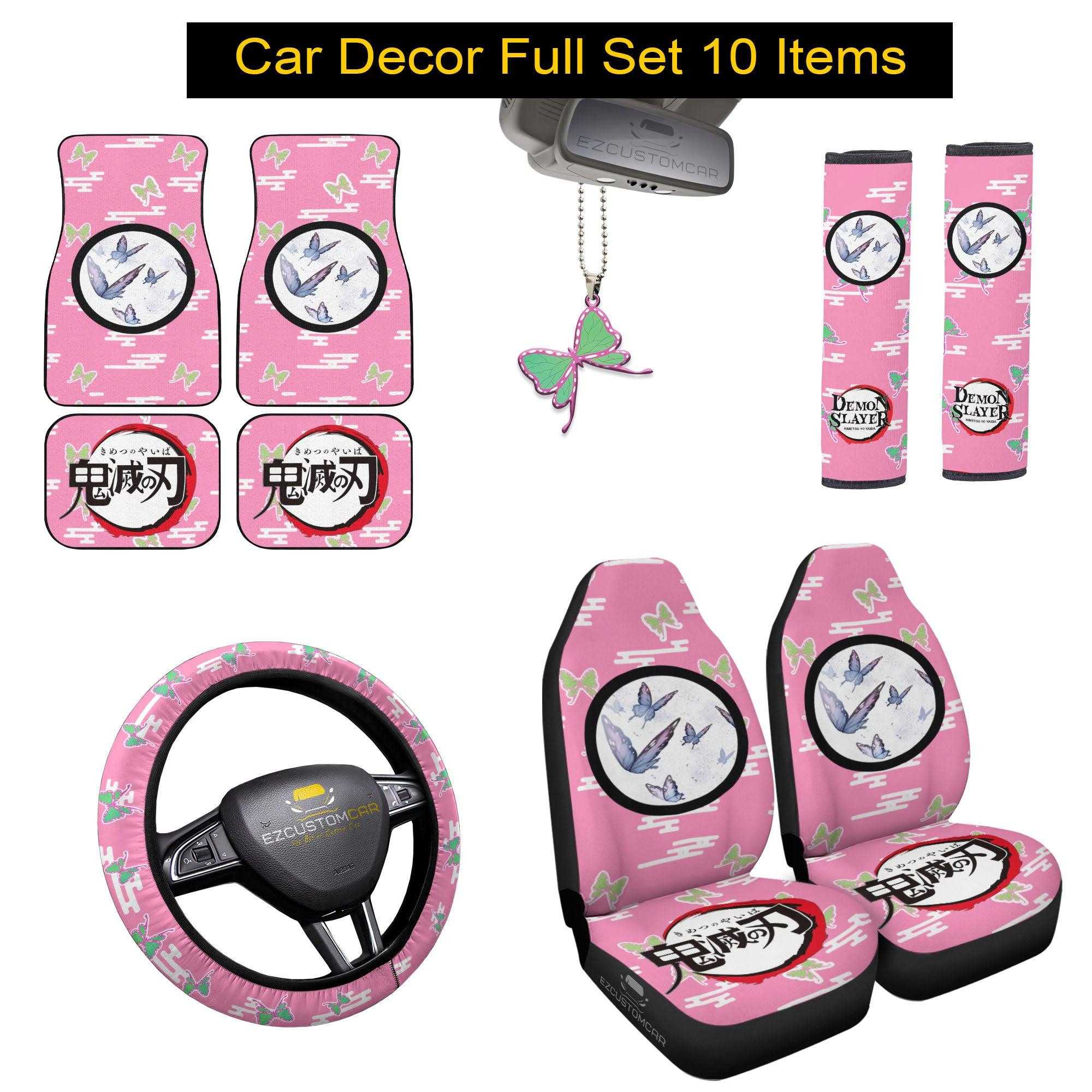 Kanao Tsuyuri Demon Slayer Car Mats x Seat Covers Set