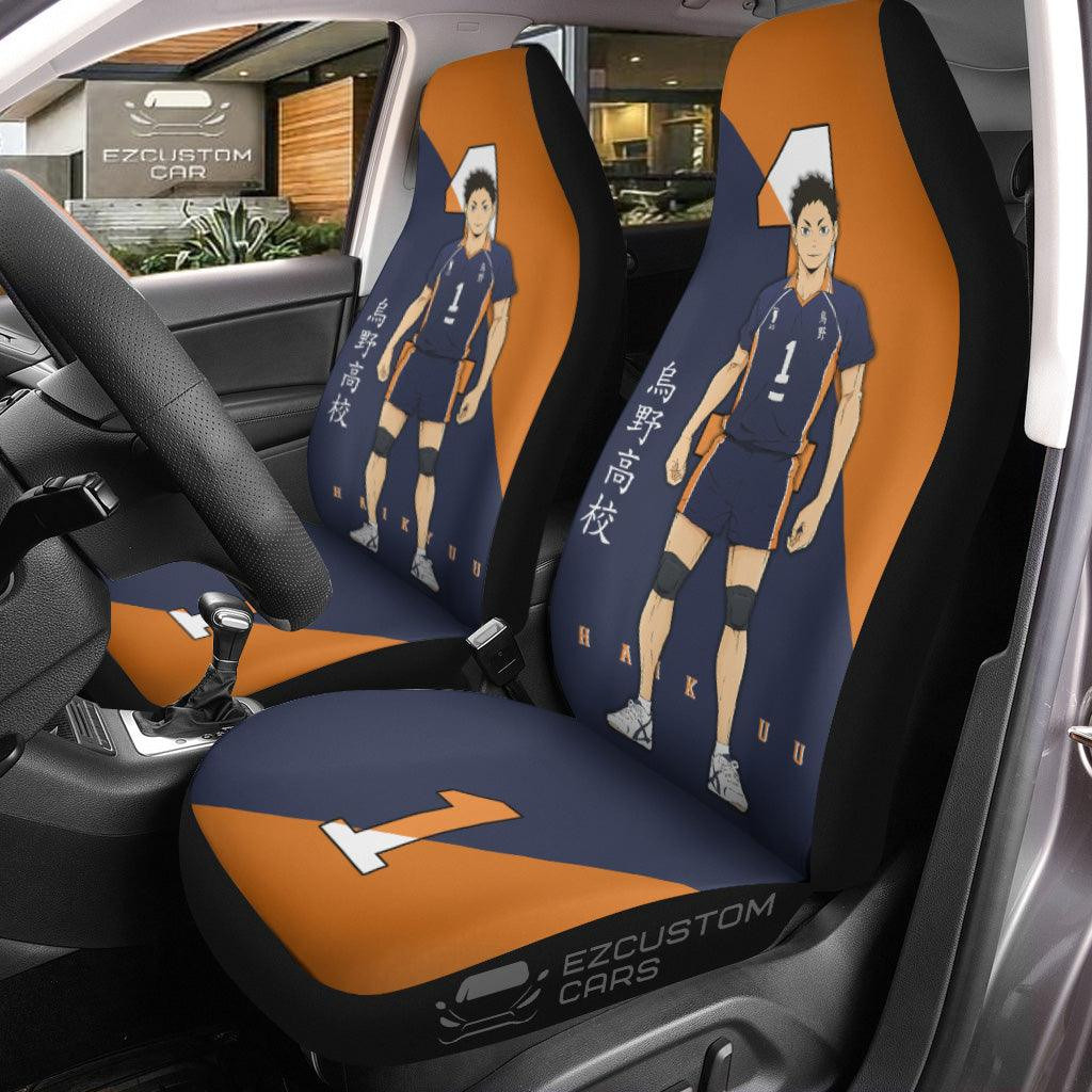 Karasuno High Daichi Haikyuu Seat Belt Covers Anime Car Accessories