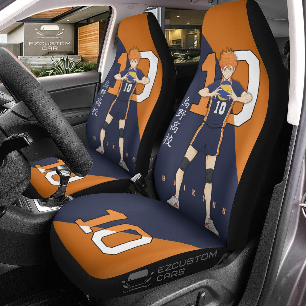Karasuno High Hinata Haikyuu Seat Belt Covers Anime Car Accessories