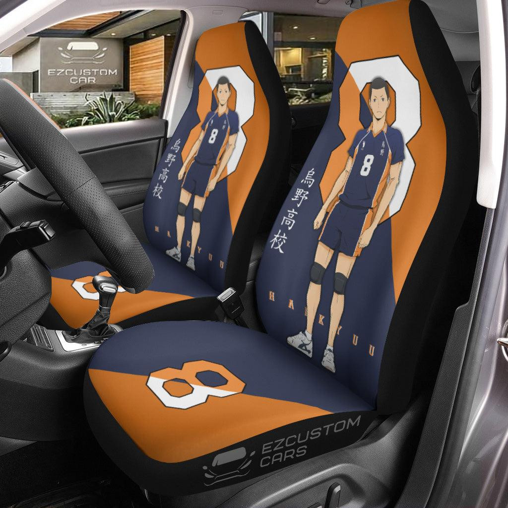 Karasuno High Kazuhito Haikyuu Anime Car Seat Covers