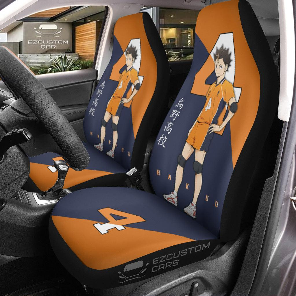 Karasuno High Nishinoya Haikyuu Seat Belt Covers Anime Car Accessories