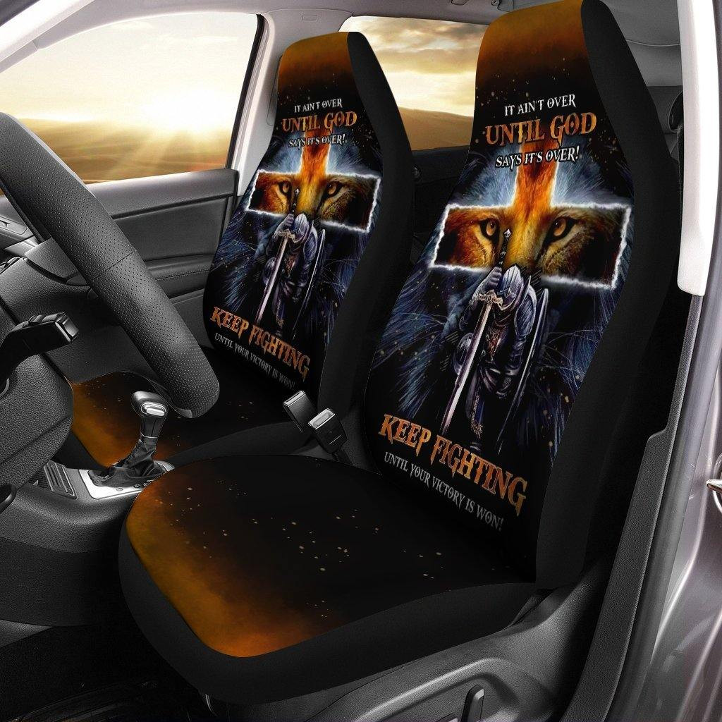 Keep Fighting Until Your Victory is won Car Seat Covers