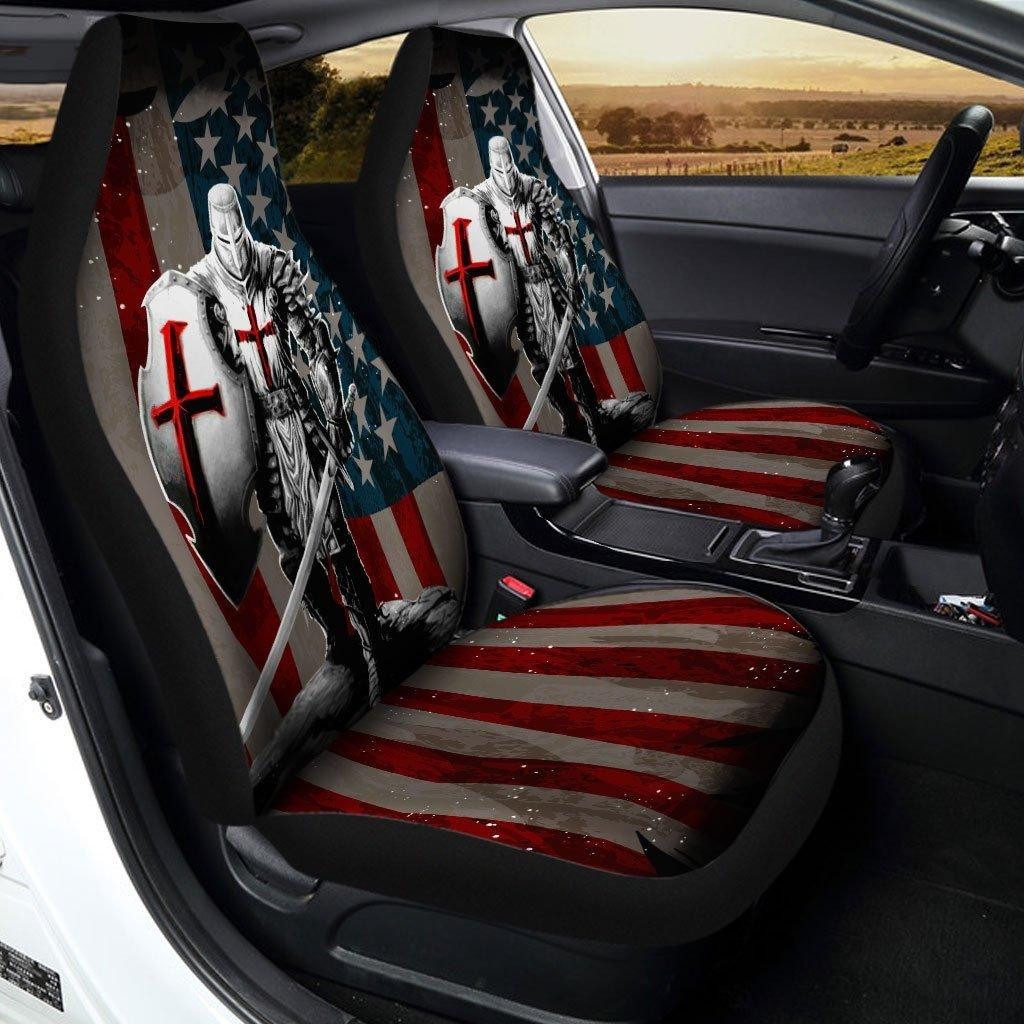 Knight Templar Warrior Car Seat Covers