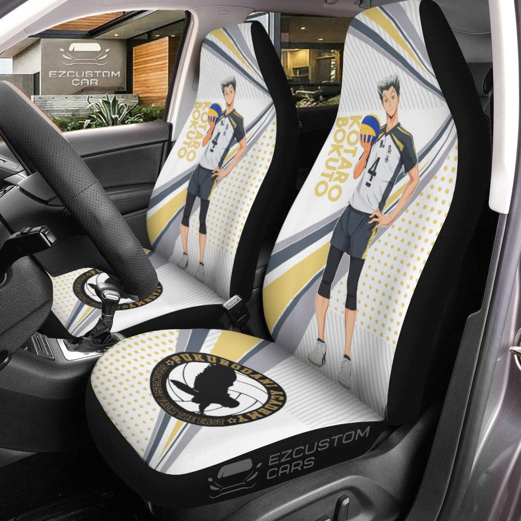 Kotaro Bokuto Anime Steering Wheel Cover Custom Haikyuu Anime Car Accessories