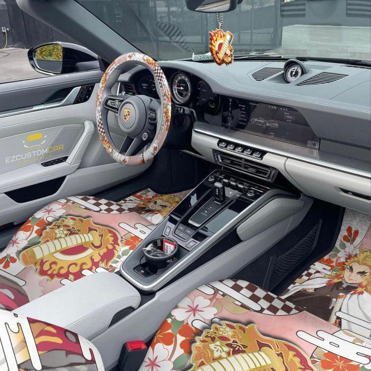 Kyojuro Rengoku Car Mats x Seat Covers Set