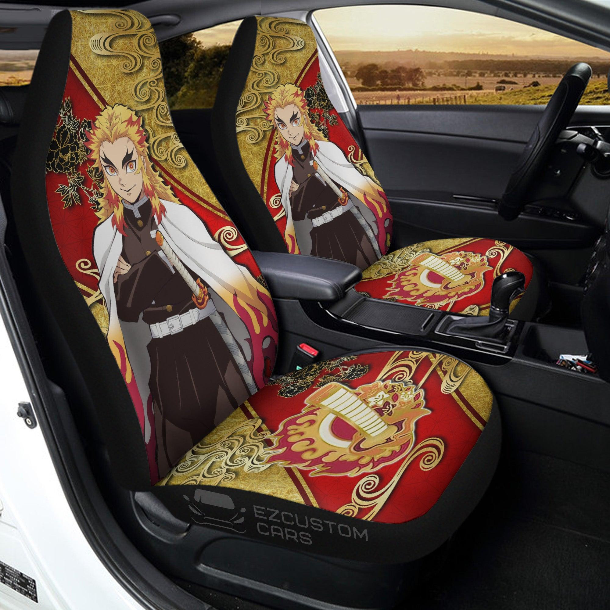 Kyojuro Rengoku Car Seat Covers Demon Slayer